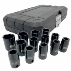 Autojack 13 Piece 1/2" Sq. Drive Metric Impact Socket Set -Lumberjack shop 13pc 2
