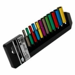 Autojack 1/4" SQ Drive 12pc Metric Professional Deep Socket Set