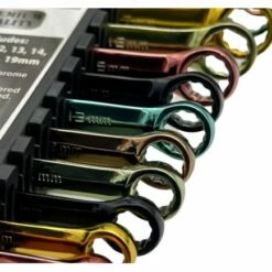 Autojack 12 Piece Multi-coloured Combination Spanner Set -Lumberjack shop CS12B 6