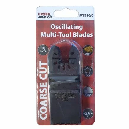 Lumberjack Multi Tool Blades 10 X Coarse Cut 34mm For Bosch Makita Fein 6 Lumberjack Multi Tool Blades 10 X Coarse Cut 34mm For Bosch Makita Fein - Image 4