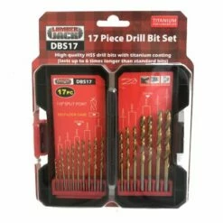 Lumberjack 17 Piece Drill Bit Set HSS Masonry Metal Bits -Lumberjack shop DBS1720 206