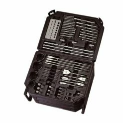 Lumberjack 300Pc HSS Drill Bit Set For Masonry Metal Wood Flat Pozi Bits In Case -Lumberjack shop DBS300 4