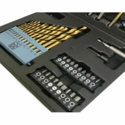 Lumberjack 46 Piece Drill Bit Set HSS Metal Wood Plastic Masonry -Lumberjack shop DBS464