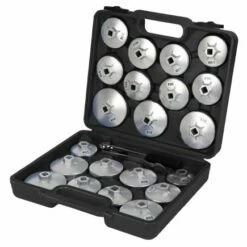 Autojack 23pcs Oil Filter Removal Cap Cup Wrench Socket Tool Kit Compatible For BMW VW Universal