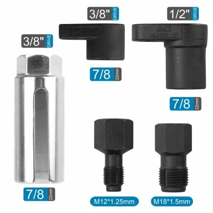 Autojack 5 Piece Oxygen Sensor Sockets & Thread Chaser Set 7 Autojack 5 Piece Oxygen Sensor Sockets & Thread Chaser Set - Image 5