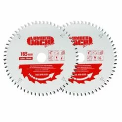 Lumberjack 165mm 60T & 48T Pro Circular Saw Blades 20mm Bore