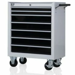 Autojack Portable Tool Trolley Workshop Cabinet With 7 Drawers