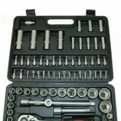 Autojack 94 Piece Metric Socket Set 1/2" & 1/4" -Lumberjack shop SS94SS 03