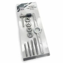Autojack 10 Piece Metric Tap & Die Set Thread Screw Tool -Lumberjack shop TDS10 2