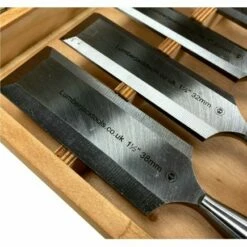 Lumberjack 8 Piece Bevel Edge Chisel Set In Wooden Case -Lumberjack shop WCS8P6