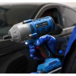 Autojack Cordless Impact Wrench 1000Nm 1/2" Drive With 20V 6Ah Battery & Charger 16 Autojack Cordless Impact Wrench 1000Nm 1/2" Drive With 20V 6Ah Battery & Charger -Lumberjack shop aiw05