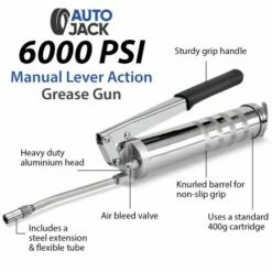 Autojack Heavy Duty Manual Pump Action Lever Grease Gun 17 Autojack Heavy Duty Manual Pump Action Lever Grease Gun -Lumberjack shop grease20gun