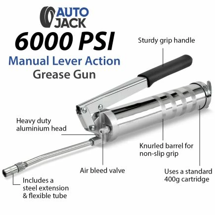 Autojack Heavy Duty Manual Pump Action Lever Grease Gun 10 Autojack Heavy Duty Manual Pump Action Lever Grease Gun - Image 8