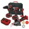 Lumberjack Cordless 20V Combi Drill Impact Driver Drill LED Torch & Plunge Saw With 4A Batteries & Fast Charger 1 Lumberjack Cordless 20V Combi Drill Impact Driver Drill LED Torch & Plunge Saw With 4A Batteries & Fast Charger -Lumberjack shop kit4 10