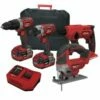 Lumberjack Cordless 20V Combi Drill Impact Driver Jigsaw & SDS Drill With 4A Batteries & Fast Charger 2 Lumberjack Cordless 20V Combi Drill Impact Driver Jigsaw & SDS Drill With 4A Batteries & Fast Charger -Lumberjack shop kit4 2