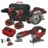 Lumberjack Cordless 20V Combi Drill Impact Driver Drill Jigsaw Circular Saw & Multi Tool With 4A Batteries & Fast Charger 2 Lumberjack Cordless 20V Combi Drill Impact Driver Drill Jigsaw Circular Saw & Multi Tool With 4A Batteries & Fast Charger -Lumberjack shop kit5 5