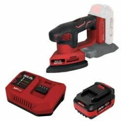 Lumberjack 20V Detail Sander 1x 4Ah Battery & Fast Charger