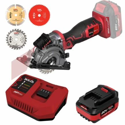 Lumberjack 20V Mini Plunge Saw 1x 4Ah Battery & Fast Charger 3 Lumberjack 20V Mini Plunge Saw 1x 4Ah Battery & Fast Charger