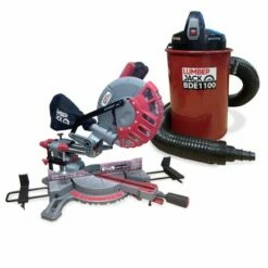 Lumberjack 8" Single Bevel Mitre Saw & 1100W Dust Extractor